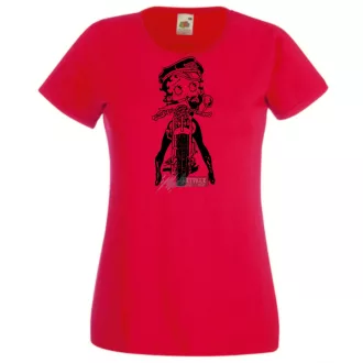 Betty Boop Wild One Motoros női rövid ujjú póló