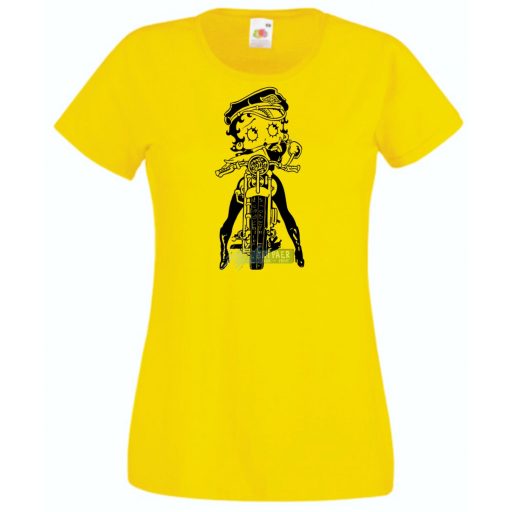 Betty Boop Wild One Motoros női rövid ujjú póló