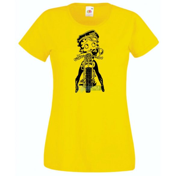 Betty Boop Wild One Motoros női rövid ujjú póló