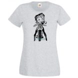 Betty Boop Wild One Motoros női rövid ujjú póló