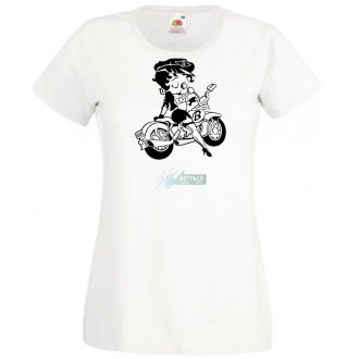 Motor fan Betty Boop női rövid ujjú póló