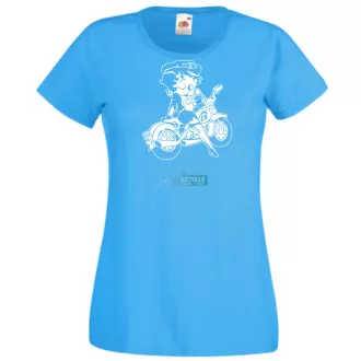 Motor fan Betty Boop női rövid ujjú póló