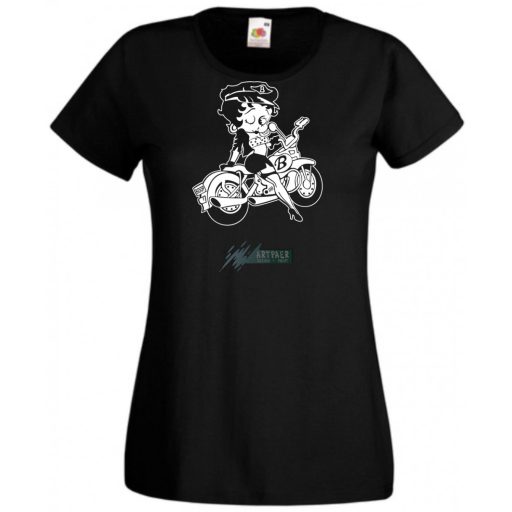 Motor fan Betty Boop női rövid ujjú póló