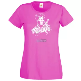 Motor fan Betty Boop női rövid ujjú póló
