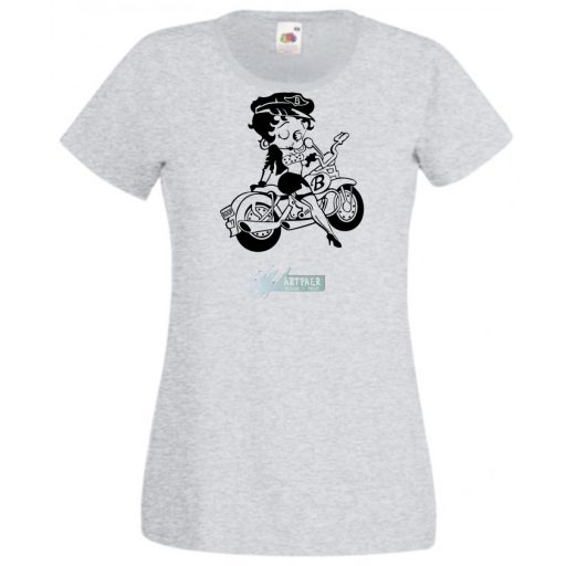 Motor fan Betty Boop női rövid ujjú póló