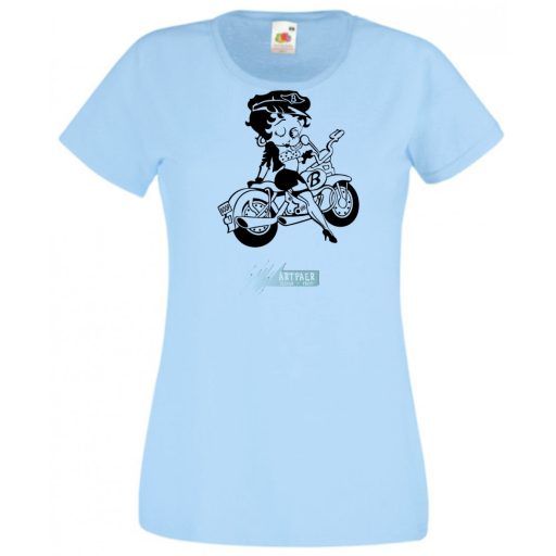 Motor fan Betty Boop női rövid ujjú póló