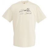 Autó fan Subaru Impreza Kontur férfi rövid ujjú póló