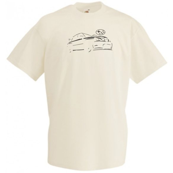 Autó fan Subaru Impreza Kontur férfi rövid ujjú póló