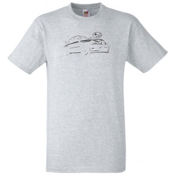 Autó fan Subaru Impreza Kontur férfi rövid ujjú póló