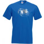 Autó fan Volkswagen Bogár férfi rövid ujjú póló