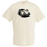 Autó fan Volkswagen Bogár férfi rövid ujjú póló