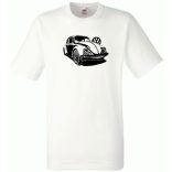 Autó fan Volkswagen Bogár férfi rövid ujjú póló