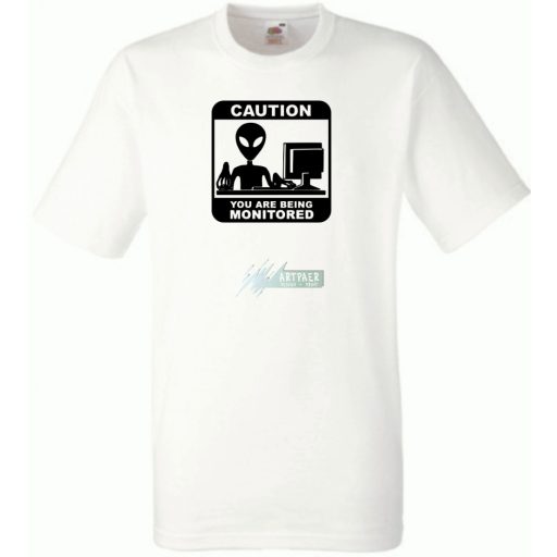 Caution You Are Being Monitored férfi rövid ujjú póló