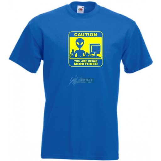 Caution You Are Being Monitored férfi rövid ujjú póló