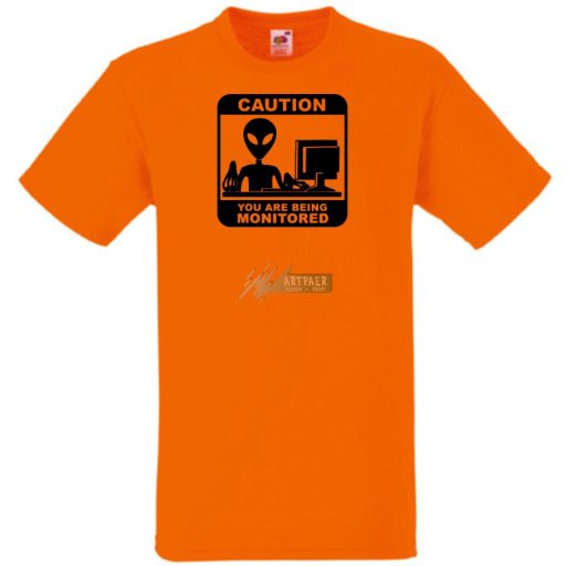 Caution You Are Being Monitored férfi rövid ujjú póló