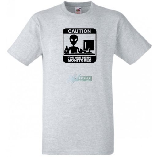 Caution You Are Being Monitored férfi rövid ujjú póló
