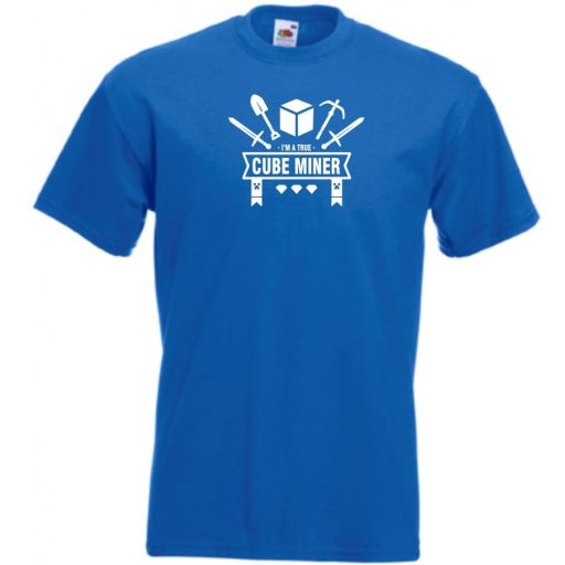 Cube Miner - Minecraft stílus gyerek rövid ujjú póló