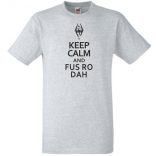 Keep Calm Skyrim férfi rövid ujjú póló