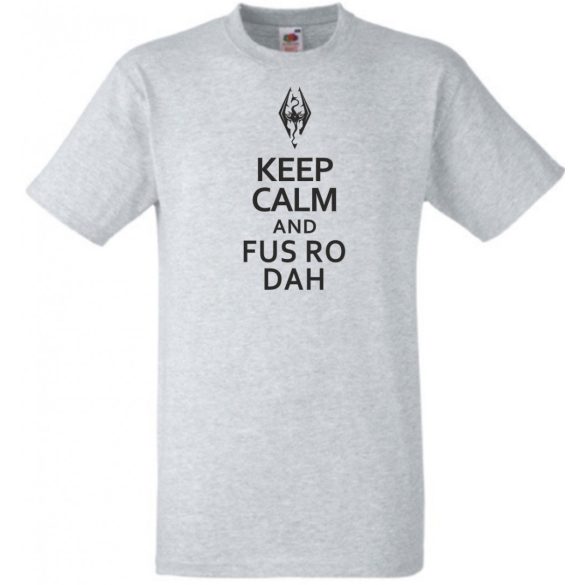 Keep Calm Skyrim férfi rövid ujjú póló