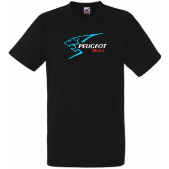 Autó fan Peugeot Sport Lion férfi rövid ujjú póló