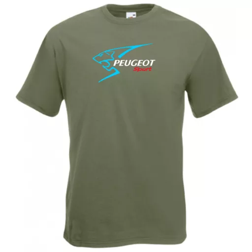 Autó fan Peugeot Sport Lion férfi rövid ujjú póló