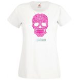 Swirling Sugar Skull női rövid ujjú póló