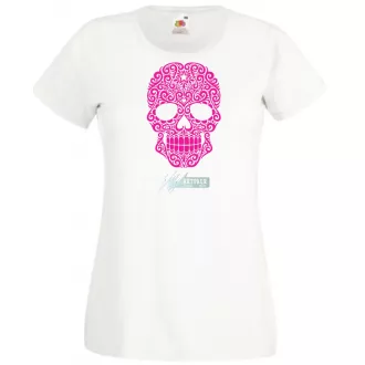 Swirling Sugar Skull női rövid ujjú póló