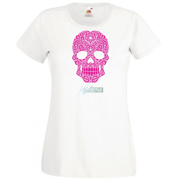 Swirling Sugar Skull női rövid ujjú póló