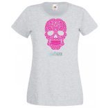 Swirling Sugar Skull női rövid ujjú póló