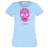 Swirling Sugar Skull női rövid ujjú póló