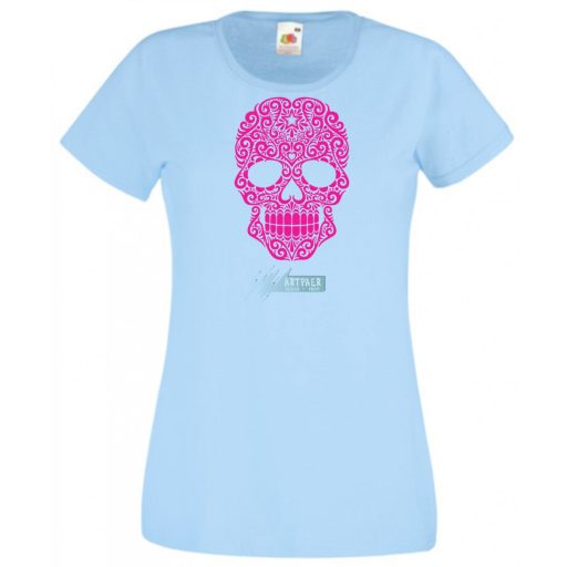 Swirling Sugar Skull női rövid ujjú póló