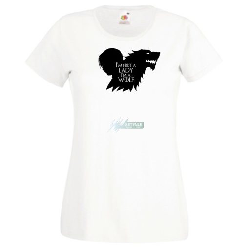 I'm a Wolf - GOT Arya Stark női rövid ujjú póló