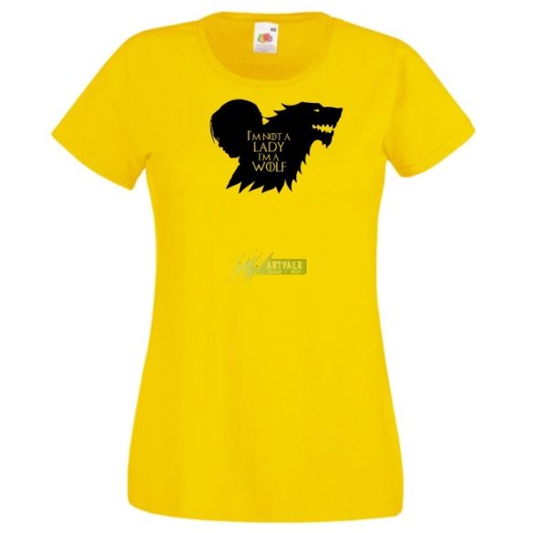 I'm a Wolf - GOT Arya Stark női rövid ujjú póló