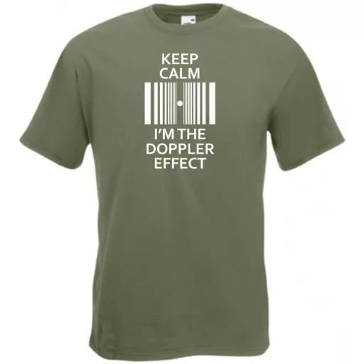 Keep Calm - Doppler Effect - Bazinga stílus férfi rövid ujjú póló