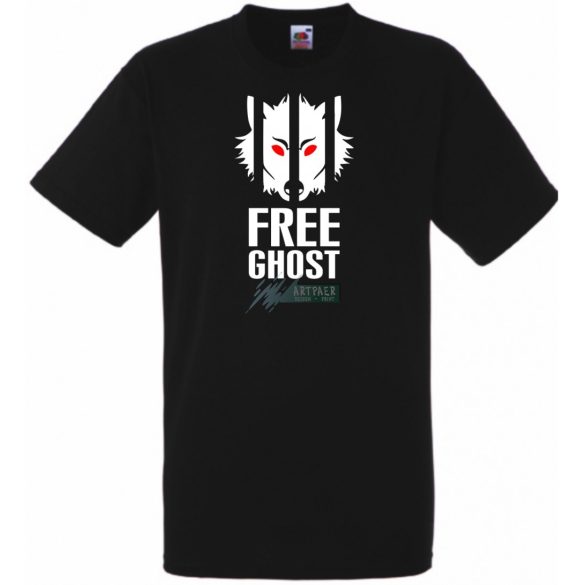 Free Ghost - GOT White Wolf férfi rövid ujjú póló
