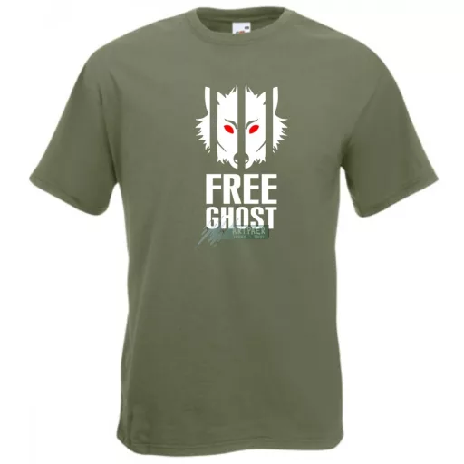 Free Ghost - GOT White Wolf férfi rövid ujjú póló
