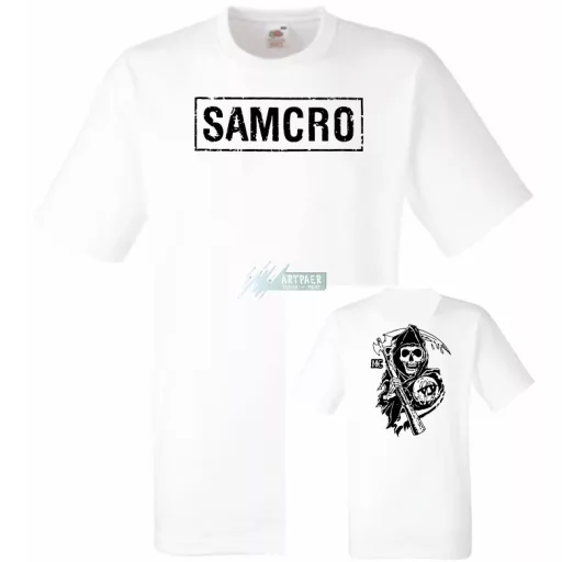 Samcro SOA - 2 old.grafika férfi rövid ujjú póló
