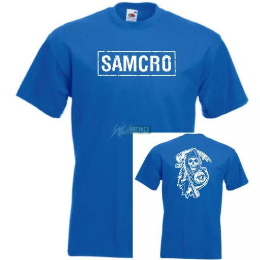 Samcro SOA - 2 old.grafika férfi rövid ujjú póló