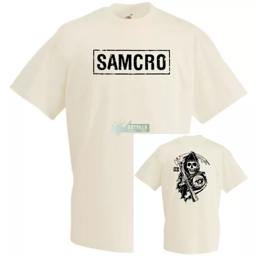 Samcro SOA - 2 old.grafika férfi rövid ujjú póló