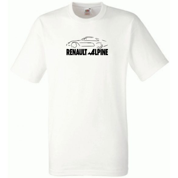 Autó fan Renault Alpine férfi rövid ujjú póló