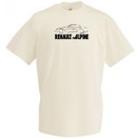 Autó fan Renault Alpine férfi rövid ujjú póló