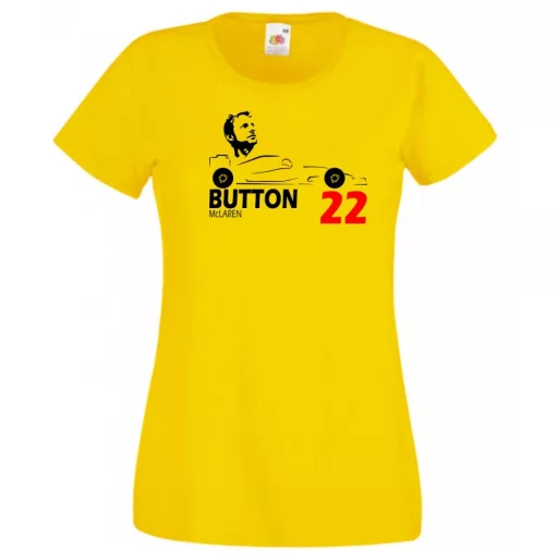 Autóverseny rajongó - Button női rövid ujjú póló