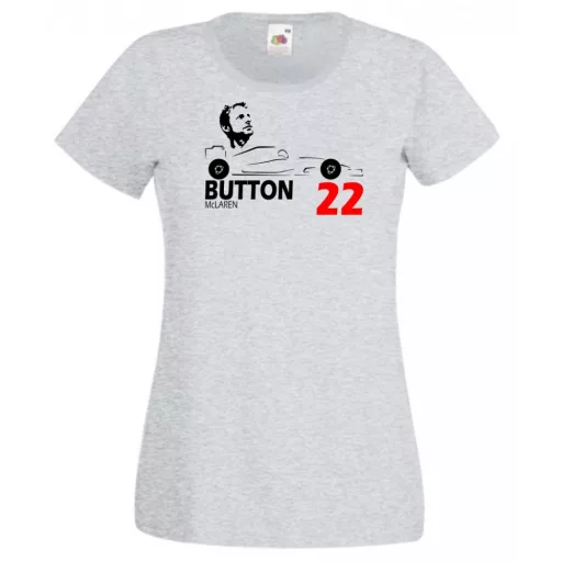 Autóverseny rajongó - Button női rövid ujjú póló