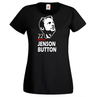 Autóverseny rajongó - Button női rövid ujjú póló