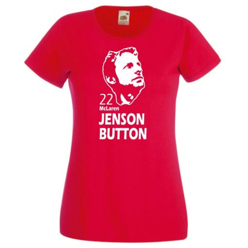 Autóverseny rajongó - Button női rövid ujjú póló