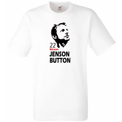 Autóverseny rajongó - Button férfi rövid ujjú póló