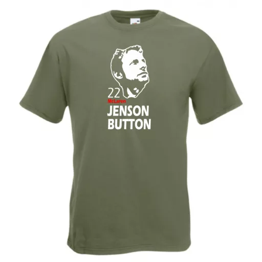 Autóverseny rajongó - Button férfi rövid ujjú póló