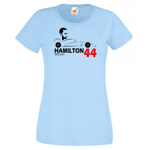 Autóverseny rajongó - Hamilton női rövid ujjú póló