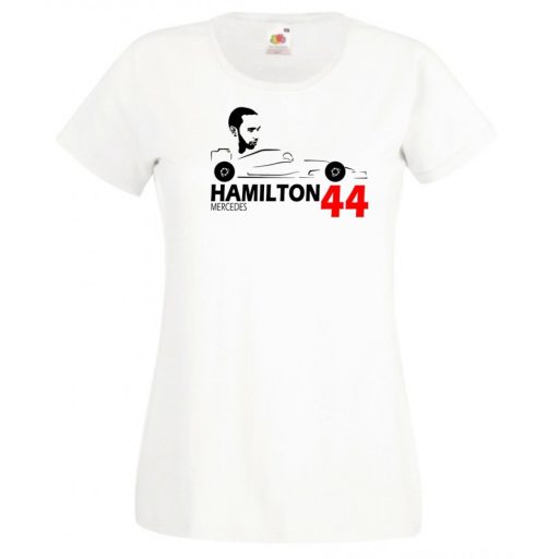 Autóverseny rajongó - Hamilton női rövid ujjú póló