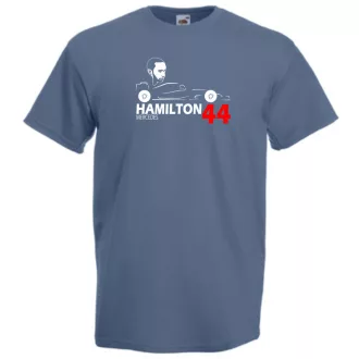Autóverseny rajongó - Hamilton férfi rövid ujjú póló